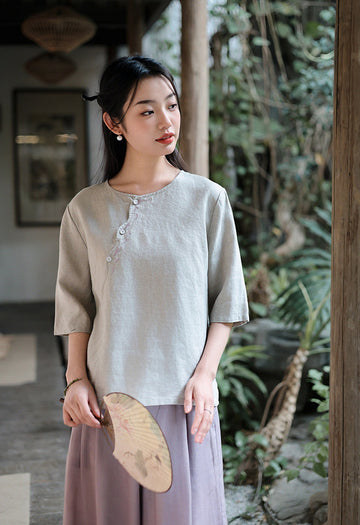 Rosalyn Spotlight Embroidery Qipao Cheongsam Top